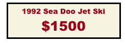 1992 Sea Doo Jet Ski
$1500